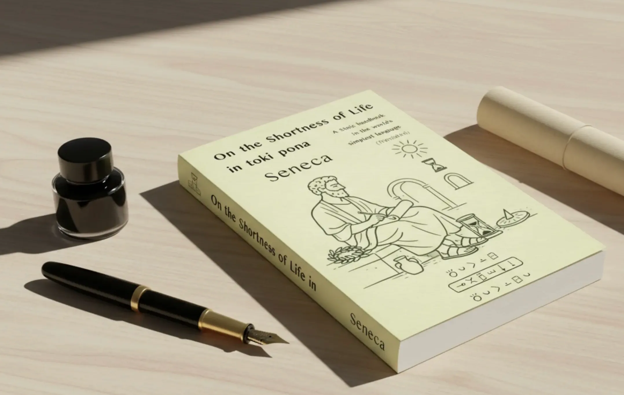 Seneca On the Shortness of Life in toki pona book cover