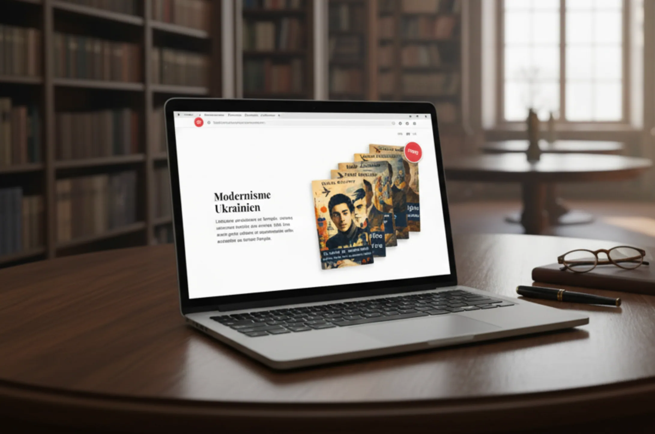 Modernisme Ukrainien publishing line visual