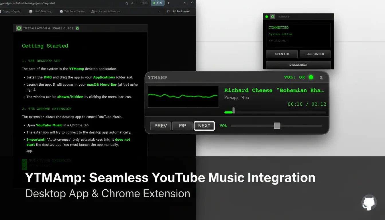 YTMamp Winamp-style YouTube Music interface